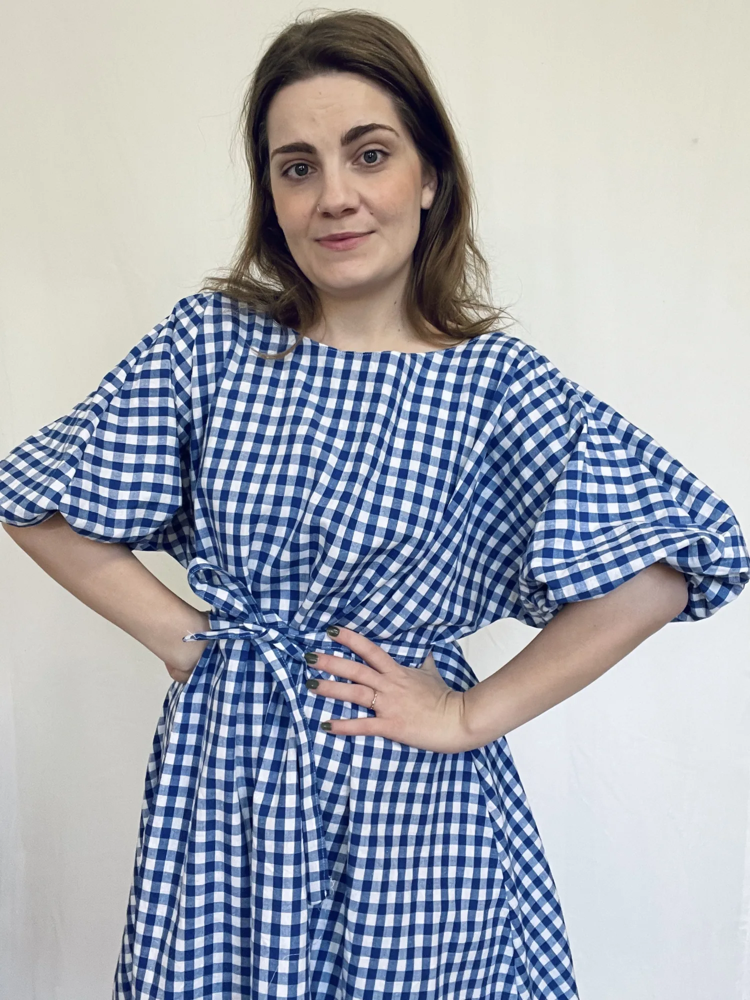 Edita - modré káro