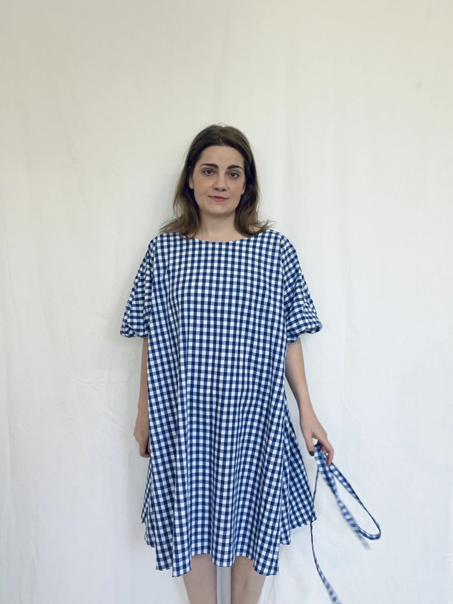 Edita - modré káro