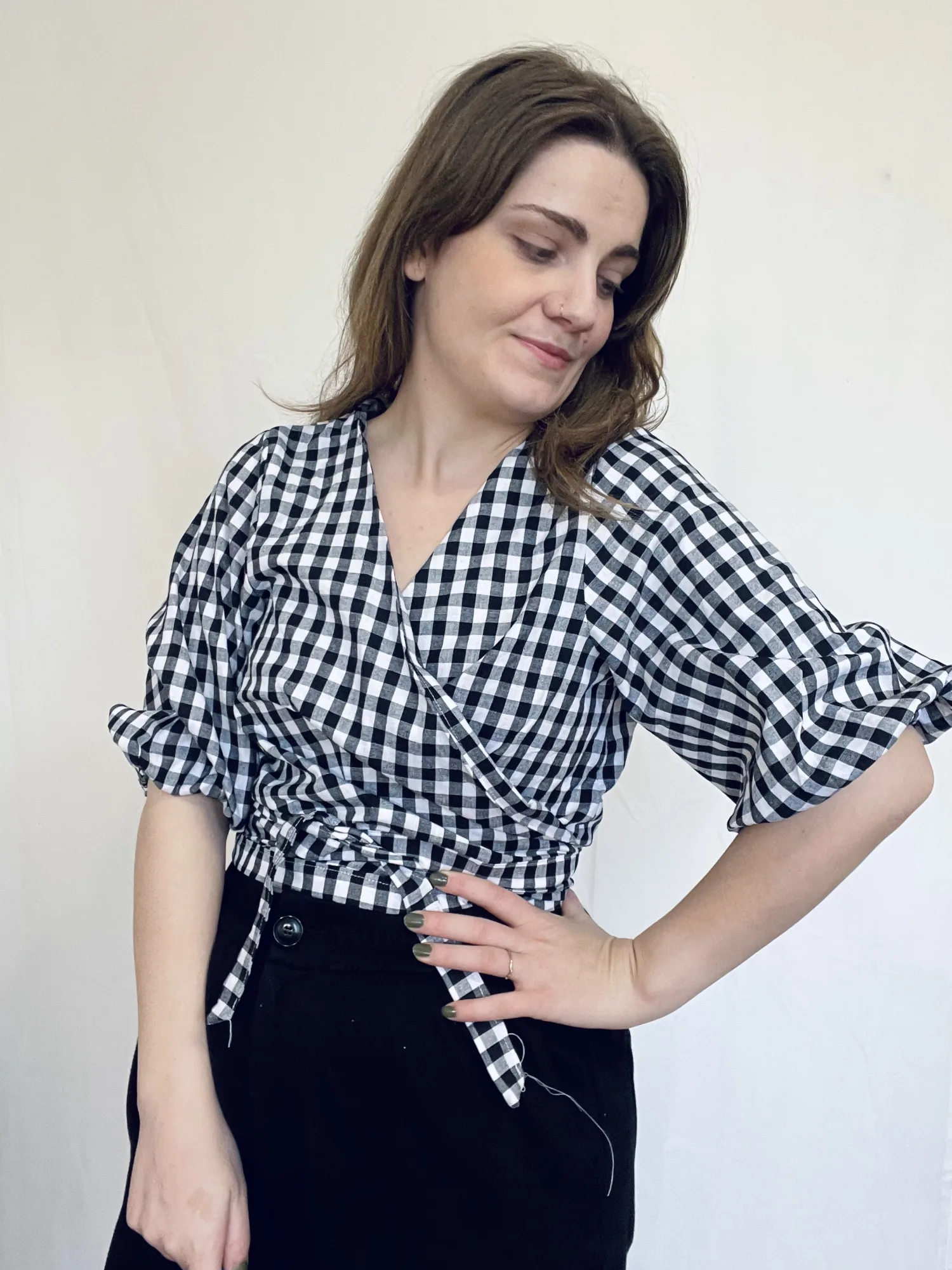 Lara - čierne káro
